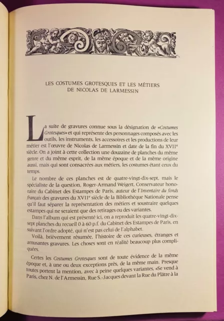 Les costumes grotesques et les métiers de Nicolas de Larmessin - 1974 - TBE 2