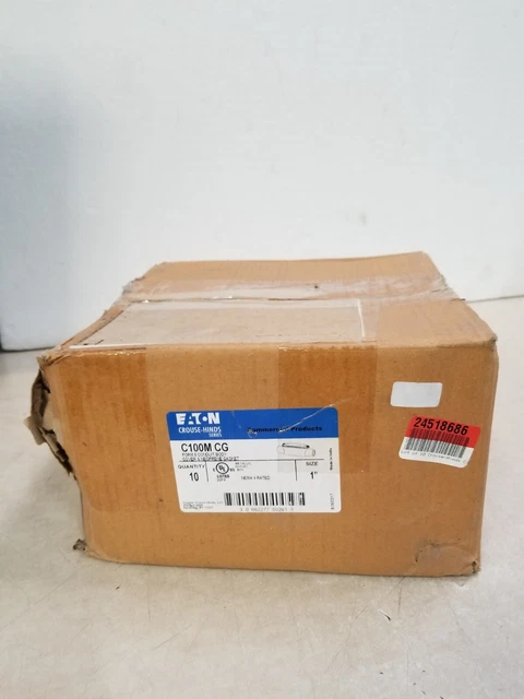 Eaton Crouse-Hinds C100-M CG Conduit Body (10 PCS)