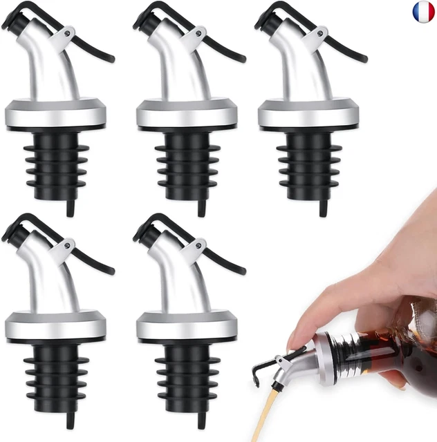 Bec Verseur En Inox Avec Bouchon En Liège - Pour Bouteilles à Encolure Mini De 25 Mm (Neuf)