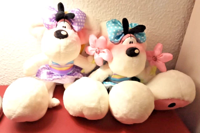 PELUCHE Pupazzo Diddlina Azzurro o Lilla NuovoTopo Topolino Topolina Diddl
