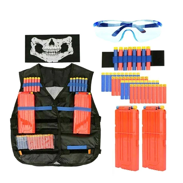 Kids Tactical Vest Suit Kit For Nerf Guns N-Strike Elite Series Outdoor Game