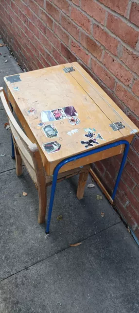 Child's Old School Desk And Chair (Delivery Available) 3