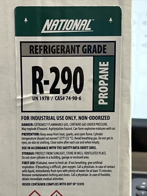 R–290  14 oz Can, National  Refrigerant Grade Propane