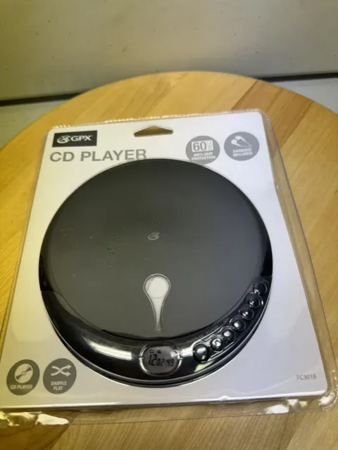 GPX Portable Personal CD-R/RW Player Anti Skip With Earbuds PC301B - Brand New
