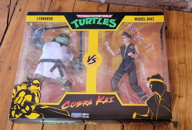 Teenage Mutant Ninja Turtles vs Cobra Kai Leonardo vs Miguel Diaz Action Figures