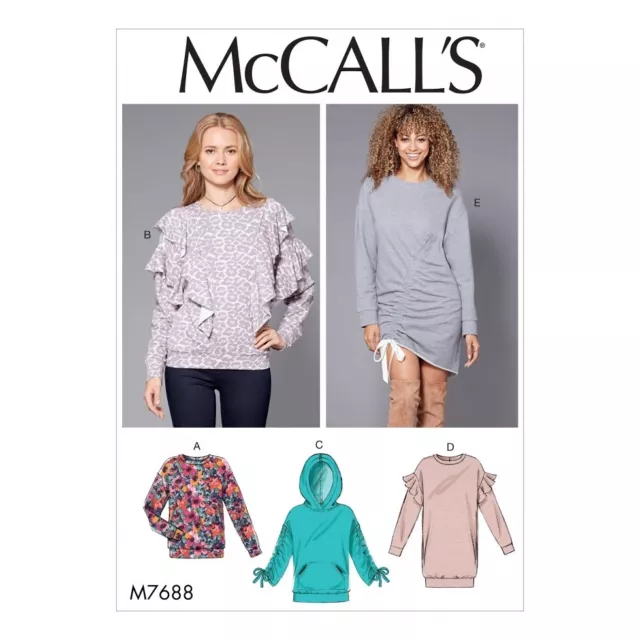 McCalls Sewing Pattern 7688 Women ZZ (LRG-XLG-XXL)