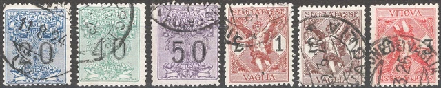 KINGDOM 1924 - Allegorical Subjects Candle Mark, No. 1/6. Cat. €140 (U)