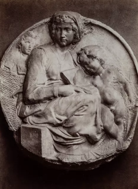 FRATELLI ALINARI (19.Jhd), Maria mit Christuskind des Michelangelo, Florenz, um