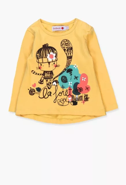 Boboli Baby Mädchen Shirt  Art.-Nr. 214085 Gr. 68 74 80 86 Neu gelb