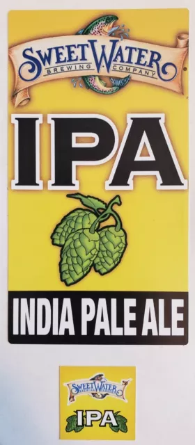 Sweetwater Brewing Company IPA Tap Handle Sticker Decal Craft Beer Brewery New!