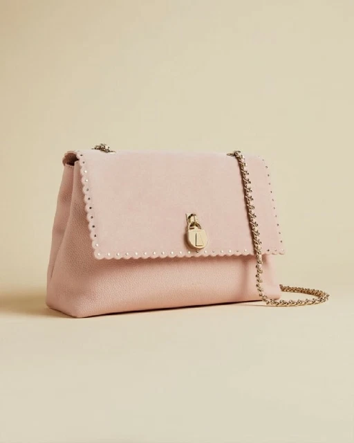 TED BAKER MARGIAT Padlock Leather Cross Body Bag 120.00 PicClick UK