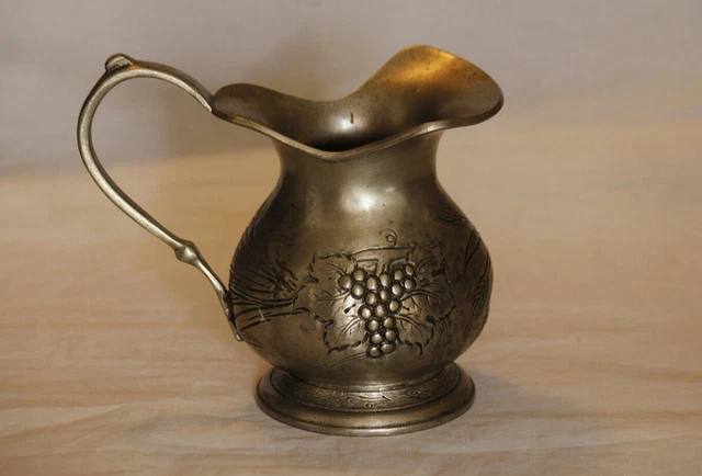 Pichet Ancien EPNS Argenté – Fleurs, Sucrier, Vintage, Royaume-Uni