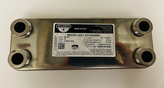 Scambiatore Di Calore Zilmet A 10 Piastre
