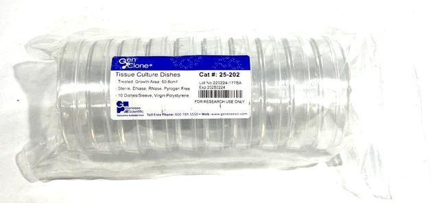 Gen Clone Tissue Culture Dishes 25-202 (Lot of 29, 10-Packs) (290 Total Dishes)