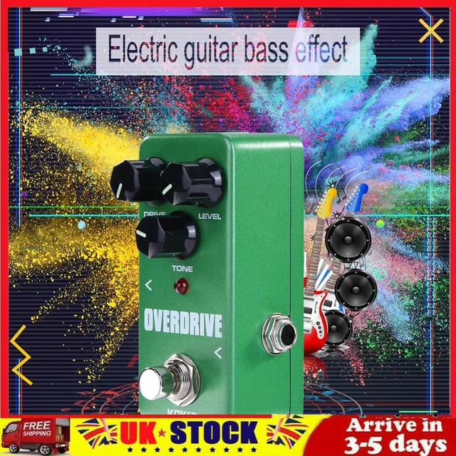 KOKKO Guitar Effect Pedal Distortion Overdrive 9V Adapter Bass Power Supply