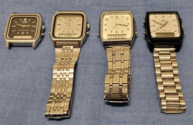 Lotto  4 Orologi Vintage casio, timex indiglo