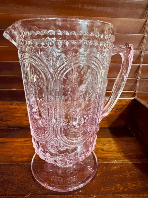 https://www.picclickimg.com/YpcAAOSwSG9llM2g/Vintage-Tabla-Home-Pressed-Glass-Pink-Footed-Water.webp