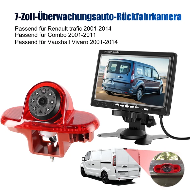 RÜCKFAHRKAMERA BREMSLEUCHTE LCD Monitor für Renault Trafic MK2 Opel