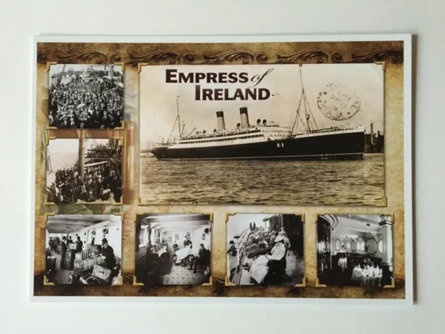 Empress Of Ireland Canadian Pacific Cruise Line Ship Postcard Emp4