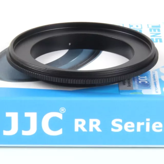 JJC RR-AI Anillo Adaptador Inversor Macro Objetivos lentes Nikon 58mnm