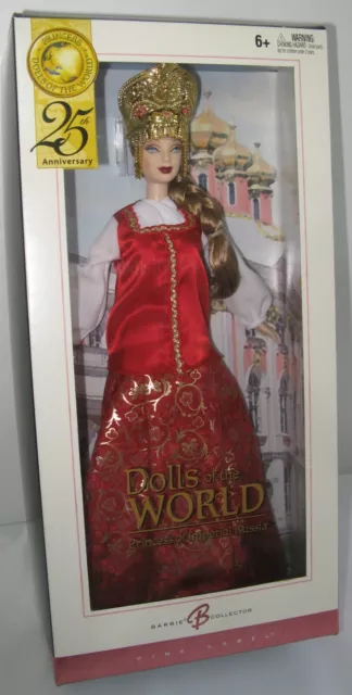 Barbie Princess Of Imperial Russia 2004 *Dolls Of The World 25Th *Neuve En Boite