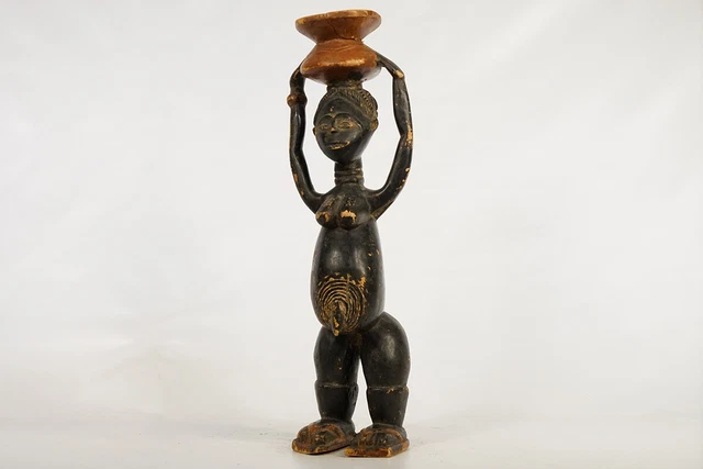 Beautiful Asante Female Figure 23" - Ghana - African Art