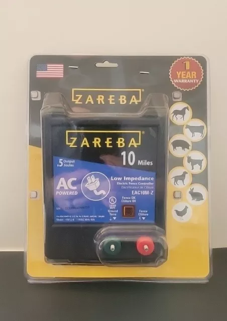 Zareba EAC10M-Z Electric Fence Charger 115 V 0.5 J