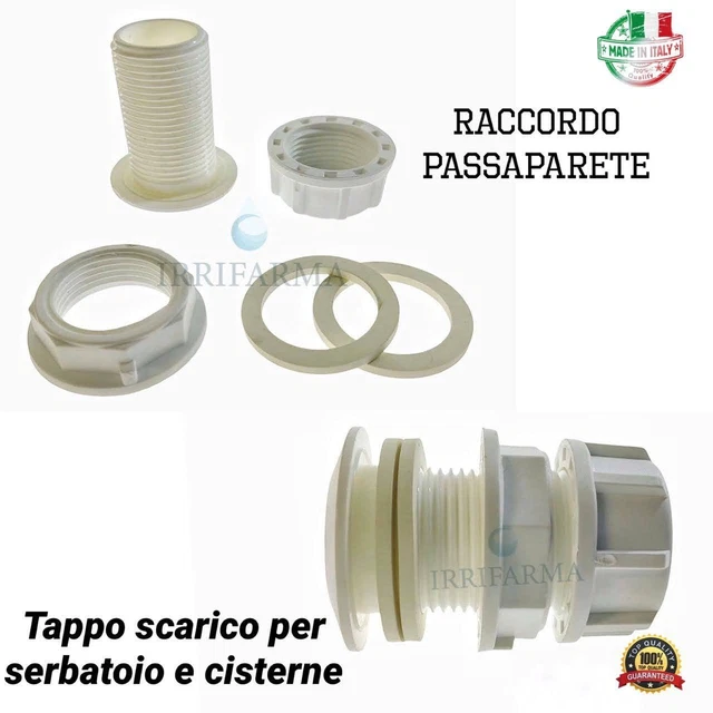 Raccordo Passaparete Diritto Per Serbatoio ø3/4" - COD. 703/4 - Cozzolino - Materiale Elettrico - Foto 5