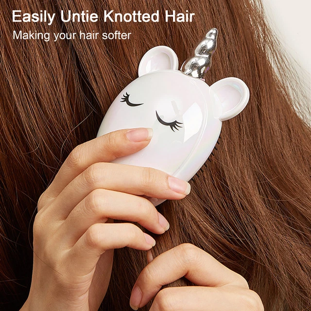 (Colorful White)Detangler Brush Detangler Brush Haarmassagebürste Schönes