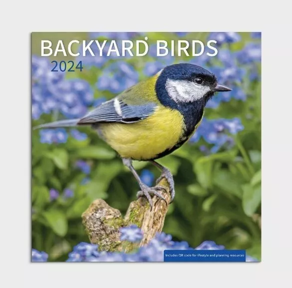2024 BACKYARD BIRDS12X24& 16 Month Hanging Wall Calendar by Dayspring