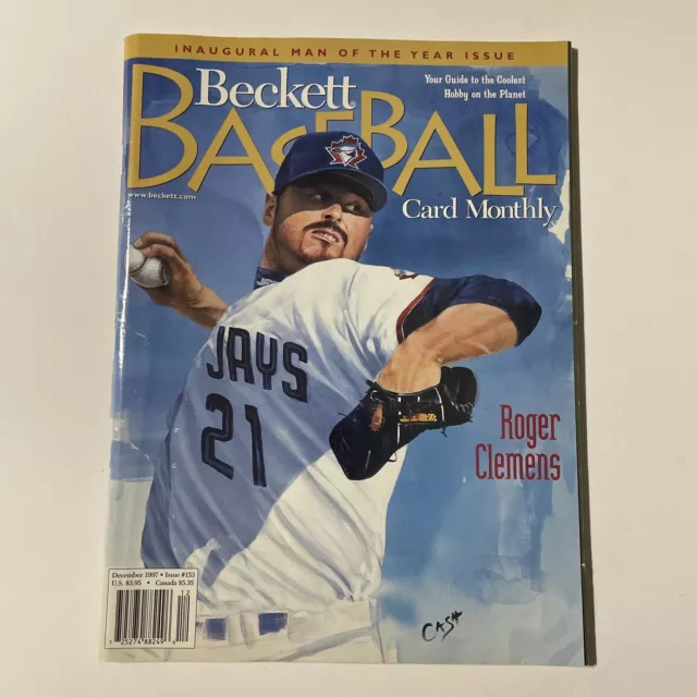 Beckett Baseball Card Monthly Magazine December 1997 Roger Clemens Scott Rolen