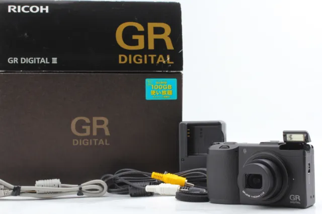 [ MINT in BOX ] RICOH GR DIGITAL III 10.0MP Black Digital Camera From JAPAN
