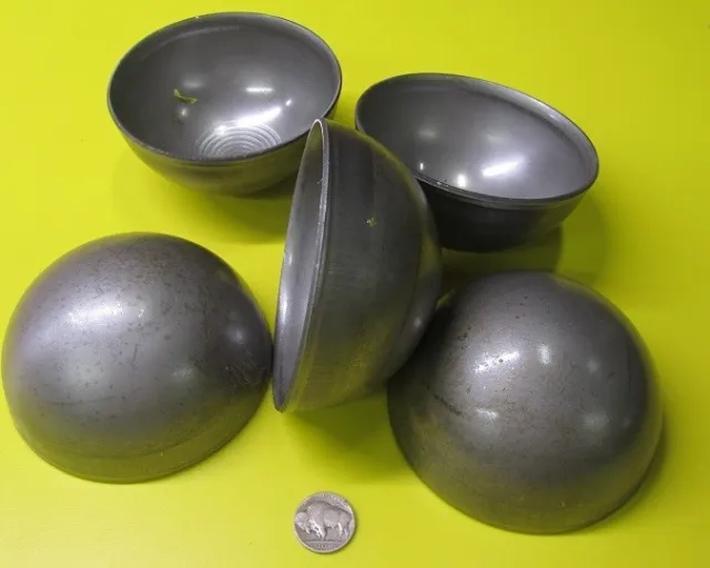 Hot Rolled Steel Half Sphere / Balls 4.00" Diameter x 2.0" Height, 5 Pieces