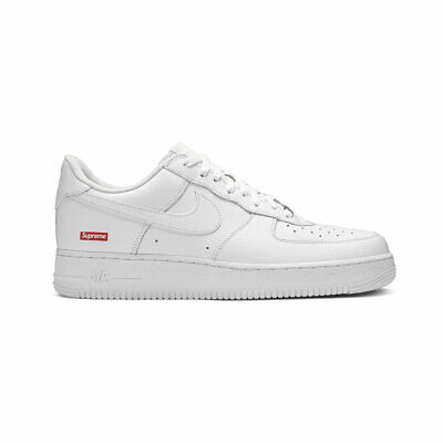 Nike Air Force 1 Low Supreme 'Box Logo' White CU9225-100 AUTHENTIC NEW