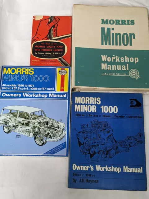 Morris Minor 1000 All Models 1956 to 1971 Owners Workshop Manuals 4 Book Bundle