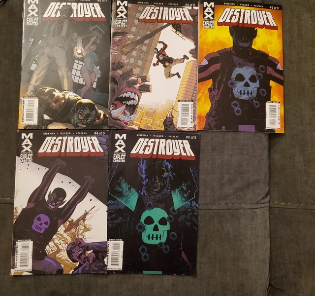 Destroyer by MAX Comics - Lot Of 5, 1 2 3 4 5 COMPLETE SET Explicit Content