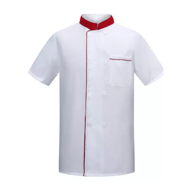 Chef Top Contrast Color Wear-resistant Easy to Wash Chef Shirt Restaurant