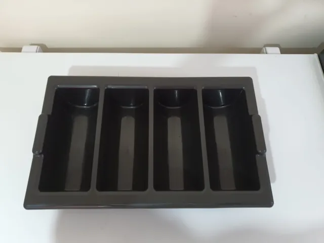 Cutlery Box Black 4 Compartments