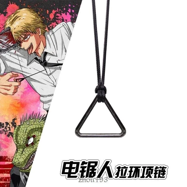 CHAINSAW MAN POCHITA Metal RingPull Pendant Necklace Anime Cosplay