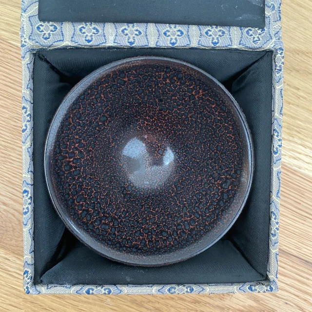 CHINESE/JAPANESE JIAN Kiln Tenmoku Glaze Porcelain Tea Bowl 437.76