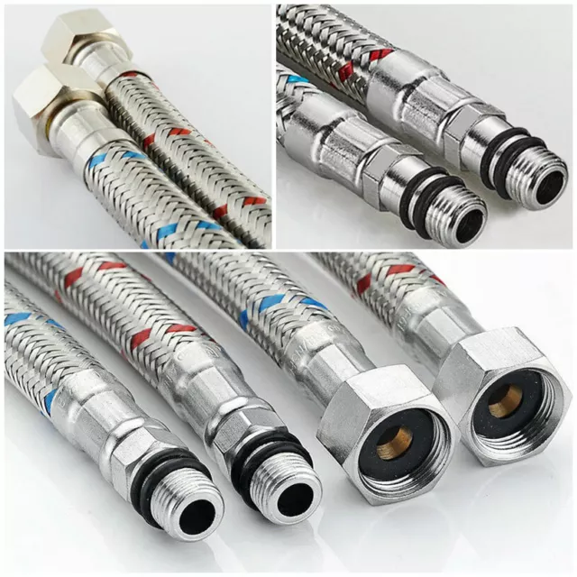 Basin Hose Pipe Flexible Tap Connectors Flexi Tails Monobloc Mixer Tap Pipes