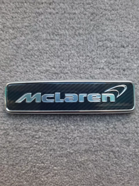 McLaren 570S 570GT 600LT 720S Front Hood Bonnet Emblem Badge Carbon Fiber