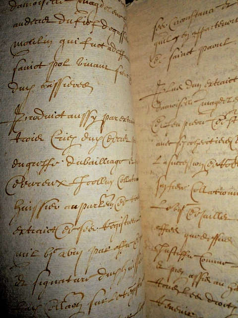 1601/2 antique legal document calligraphy handwritten manuscript nice details