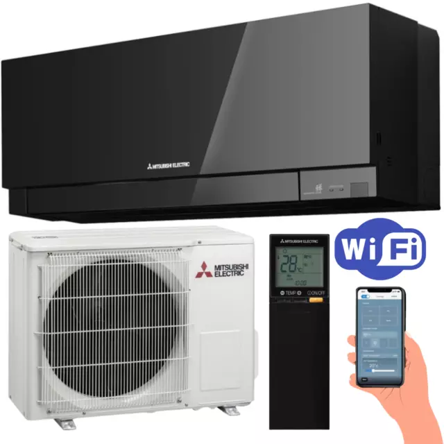 Mitsubishi Climatisation Premium Design Noir MSZ-EF50VGKB 5,0kW 18000BTU Mur 2