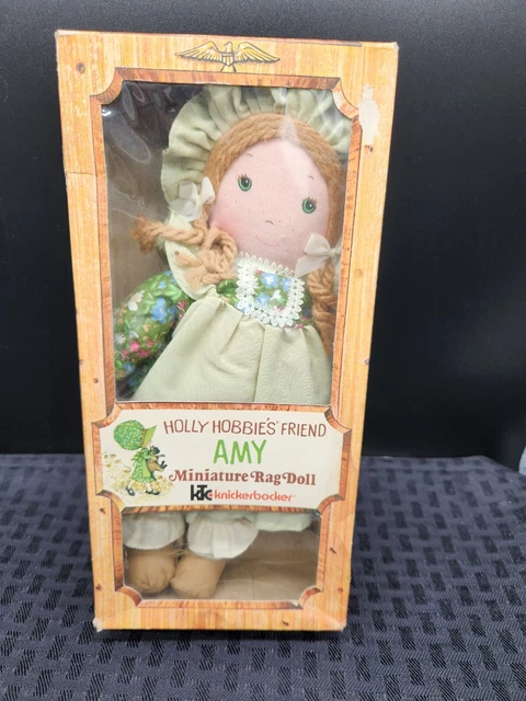 VINTAGE 1976 Knickerbocker Holly Hobbie "Amy" Mini Rag Doll