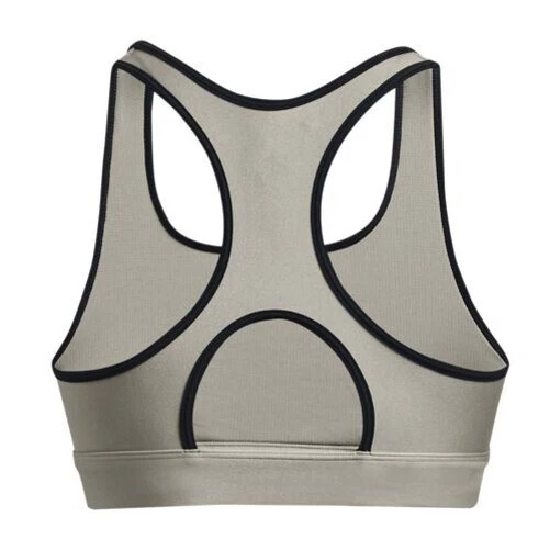 Under Armour Heatgear Mid Padless Donna Fitness SPORTS Reggiseno Boschetto Verde 2