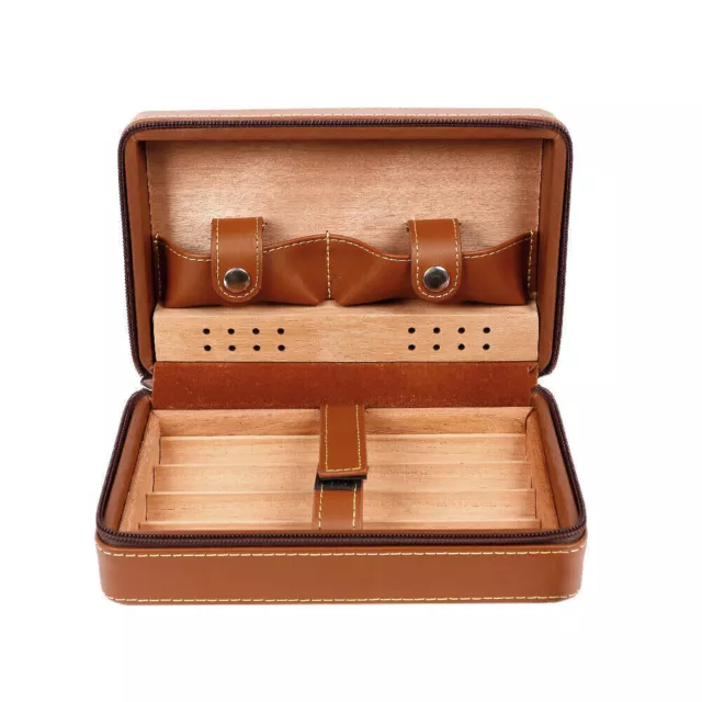 Cedar Wood Humidor Cigar Box Portable Cigar Storage Case Travel Men Gift