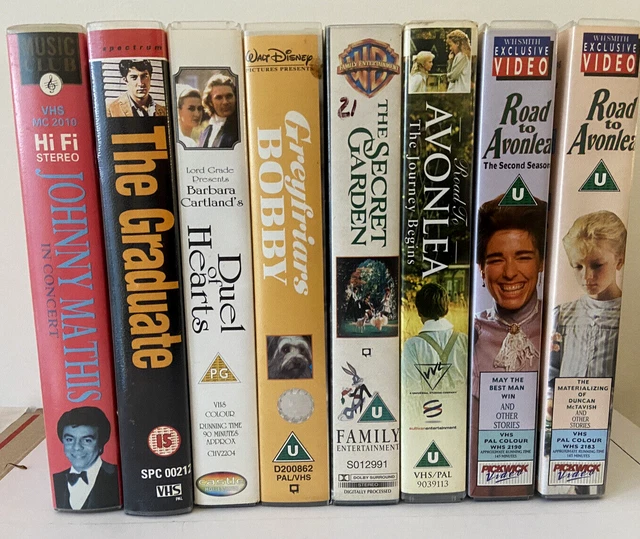 8x VHS Video -  Bundle Job Lot Various