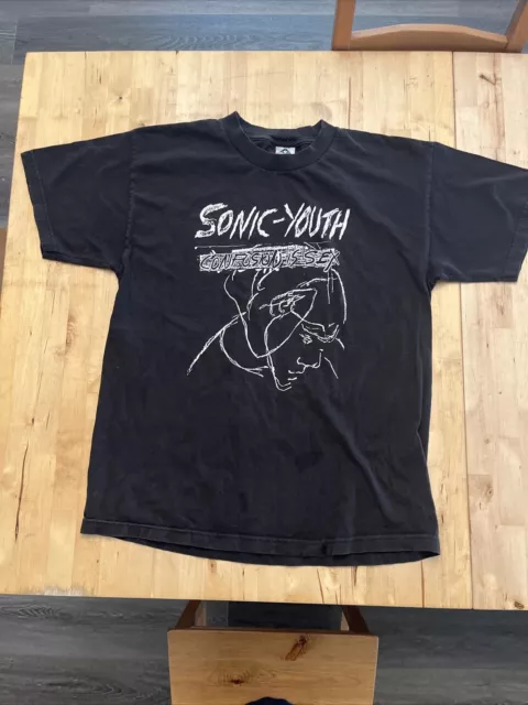 Vintage Sonic Youth Confusion Is Sex Shirt 1990s Large Black