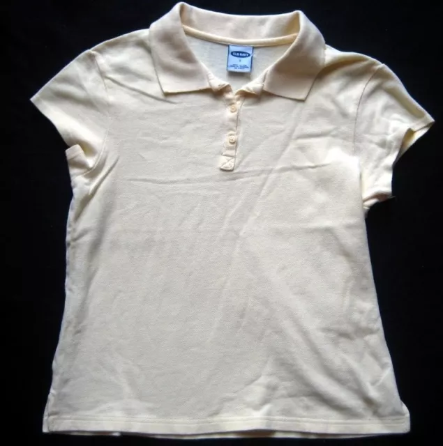 OLD NAVY Mädchen Poloshirt Gr. S Hellgelb